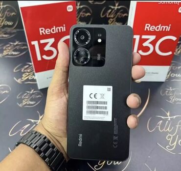 тел редми: Xiaomi, Redmi 13C, Б/у, 256 ГБ, цвет - Черный, 2 SIM