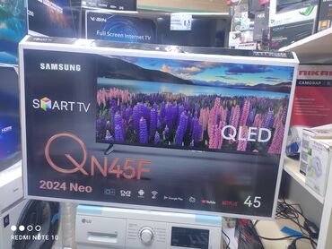 Телевизоры samsung QN45F smart tv с интернетом youtube, 110 см