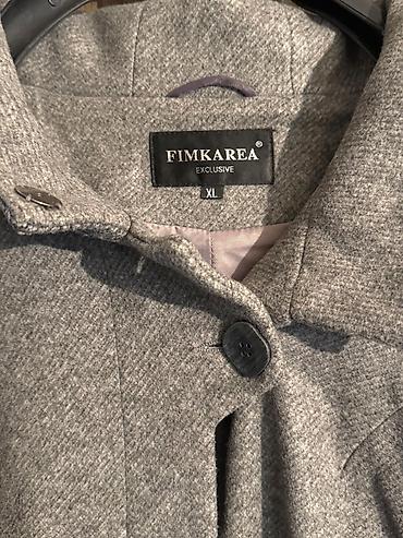 tech flecce: Пальто, Осень-весна, Ангора, С капюшоном, XL — 1