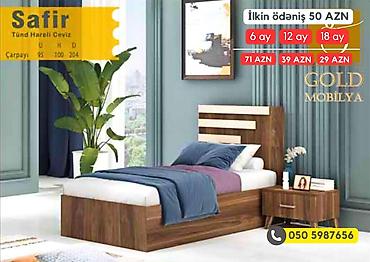 Çarpayılar: Yeni, Təknəfərlik çarpayı, Bazasız, Matras ilə, Siyirməsiz, Azərbaycan — 6