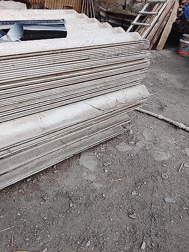 kohnə sifer: Dalğalı şifer dam örtüyü vərəqləri - Material: dalğalı şifer (boz — 2