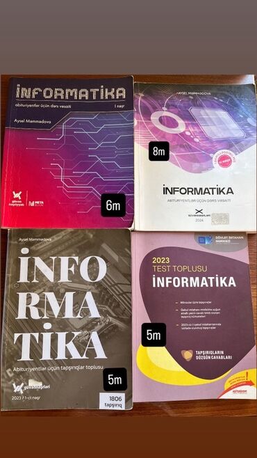 prestij informatika test pdf: İnformatika üzrə abituriyentlər üçün dərs vəsaitləri və test topluları