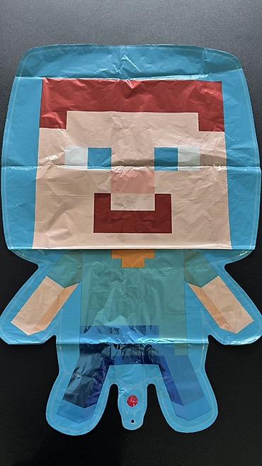 персонаж: Набор воздушных шаров и фольгированных фигур Minecraft. Общее — 8