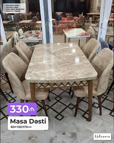 Masa Dəsti – açılan mexanizmlə Ölçü: 80×130/170 sm Xüsusiyyətlər: - lalafo.az -da Masa Dəsti – açılan mexanizmlə Ölçü: 80×130/170 sm Xüsusiyyətlər: -