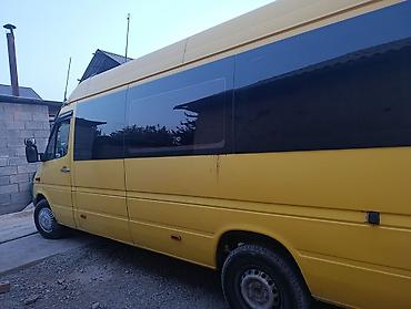 mazda 929: Желтый пассажирский микроавтобус Mercedes-Benz Sprinter (длинная база — 1
