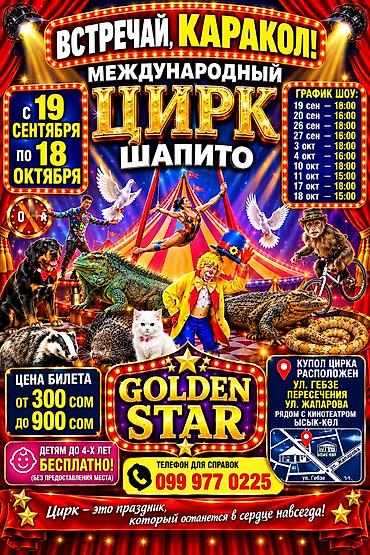 детский игровой комплекс бишкек: Международный цирк-шапито GOLDEN STAR в Караколе Яркое семейное шоу — 4