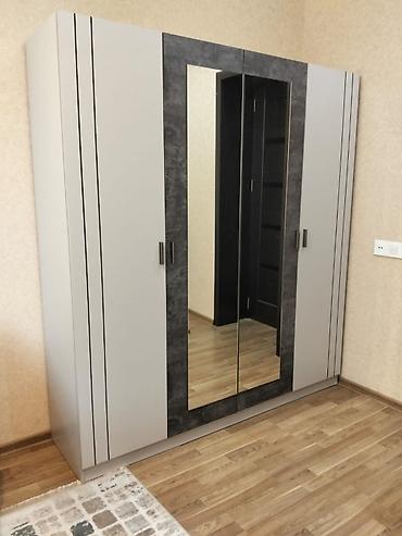 lovhe: Yeni, 4 qapılı, Güzgülü, Boz, Açılan, Düz dolab — 2