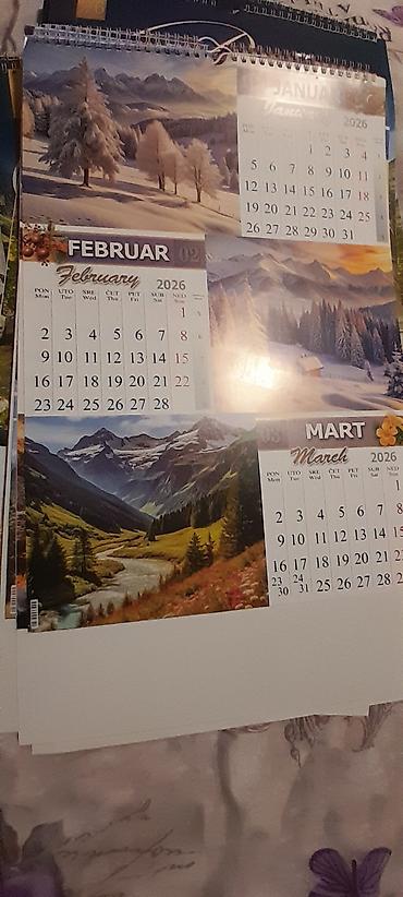 Ostalo: Kalendari za 2026 godinu,zidni i stoni — 4