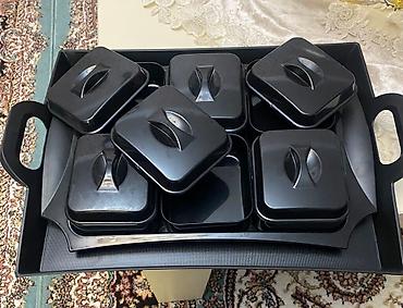 cayni serviz: Nahar dəsti, rəng - Qara — 2