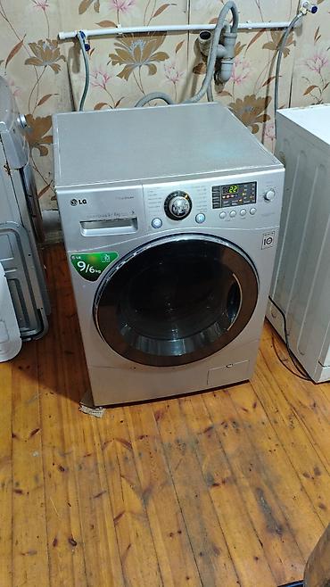 buxarli mop: LG paltaryuyan-quruducu maşın - Ön yükləməli, gümüş rəng - Yuma — 2