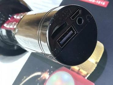 medion gramofon: Bežični karaoke mikrofon sa zvučnicima i LED osvetljenjem – model — 1