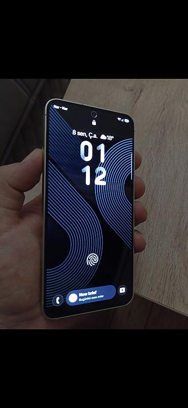 planşet qələmi qiyməti: Samsung Galaxy S24, rəng - Bej, Barmaq izi — 2