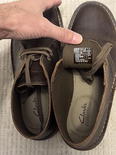 ботинки новые: Мужские ботинки, 39.5, Clarks, Новый, цвет - Коричневый, Самовывоз, Платная доставка — 4