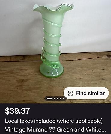 Vaze i saksije: Vaza nova murano kala,rucni rad 1960g +. Vaza nova,duvano staklo,sve — 4