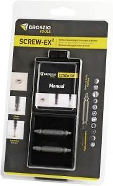 Burgije: BROSZIO TOOLS Screw-EX² – set za vađenje oštećenih šrafova i vijaka - — 7