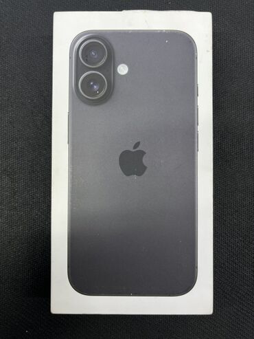 купить айфон бишкек: IPhone 16, Жаңы, 128 ГБ, Кара, Куту, Бөлүп төлөө менен