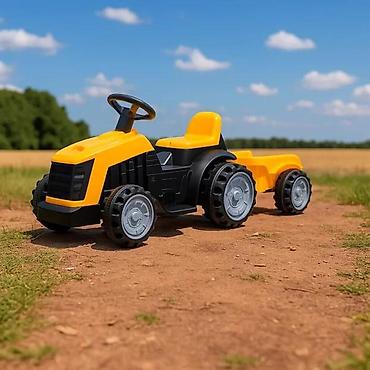 Traktori: Dečiji traktor na pedale sa prikolicom - Tip: vožnja na pedale, sa — 7