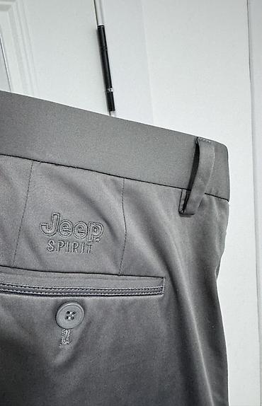 стречь: Мужские брюки Jeep Spirit - Цвет: серый (графит). - Прямой крой — 2