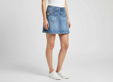spódnice jeansowe plus size: Promod, Women`s skirt, size L