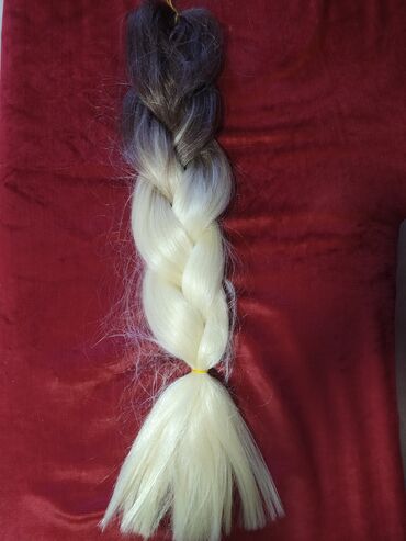 Perike i klipse: Prodajem pletenicu - rep prirodna kosa,ombre boja. rep je dugačak 60 — 8