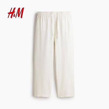 мужской шым: Мужские брюки, XL, H&M, Новый, цвет - Белый, Самовывоз, Платная доставка — 4