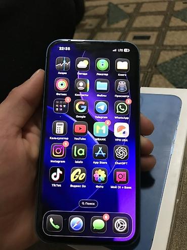 Apple iPhone: IPhone 13, Б/у, 128 ГБ, Синий, Коробка, 79 % — 3