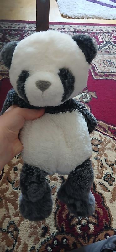 oyuncag at: Plyuş panda oyuncağı - Rənglər: ağ və tünd boz/qaranlıq boz - — 2