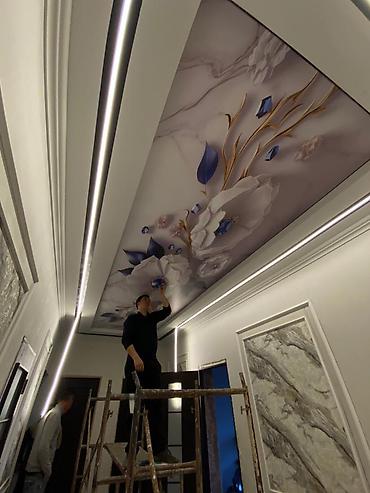 Натяжной потолок: Натяжной потолок Матовое, 3D потолки, Глянцевое Бесплатная консультация, Гарантия, Демонтаж — 7