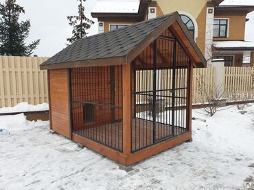Qəfəslər: Məhsul: İt üçün açıq havada volyer və taxta it evi - Konstruksiya — 10