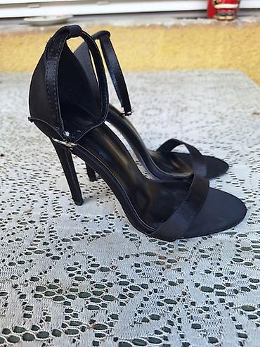 obuca maras: Sandale od satena, broj 37. Gazište 23 cm, visina štikle 11,5 cm — 1