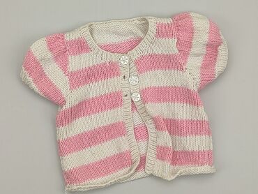 spódniczka różowa w kratkę: Cardigan, 0-3 months, condition - Good