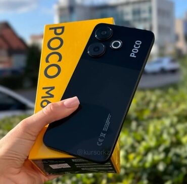 арзан телефондар: Poco M6, Новый, 256 ГБ, цвет - Черный, 2 SIM