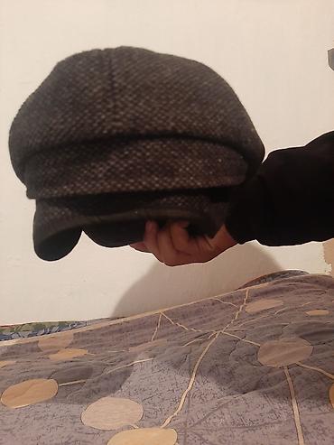 Головные уборы: Кепка восьмиклинка (newsboy cap), тёмно‑серый меланж. - Классическая — 1