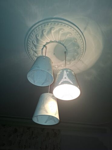 listur alti: Çılçıraq, 3 lampa, Metal