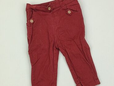 bordowe spodniczki: Niemowlęce spodnie materiałowe, 3-6 m, 62-68 cm, Tu, stan - Dobry