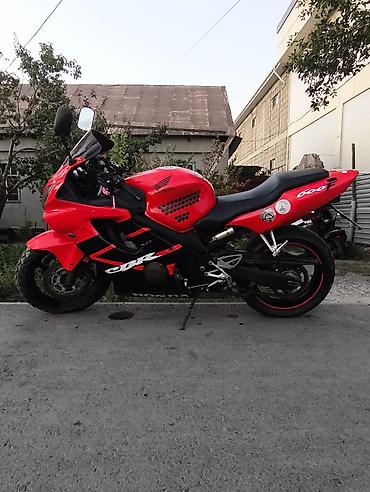 Мотоциклы: Спортивный мотоцикл Honda CBR (класс 600 куб.) в яркой красно‑черной — 9