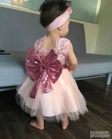 Haljine: Svecana haljina haljine za bebe decu decijaHALJINA + velika mašna — 10