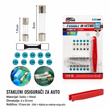 Fuses: KMT Set staklenih osigurača 2001003 Univerzalni set staklenih auto — 1