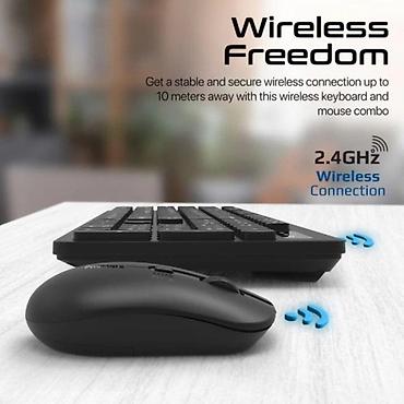 ipad mini 5 irşad electronics: Promate Wireless Keyboard and Mouse Set PROCOMBO-13.ENPromate Wireless — 2