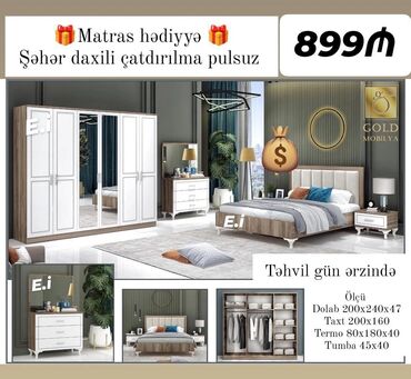 Masa və oturacaq dəstləri: Yataq desti rəng seçimi var