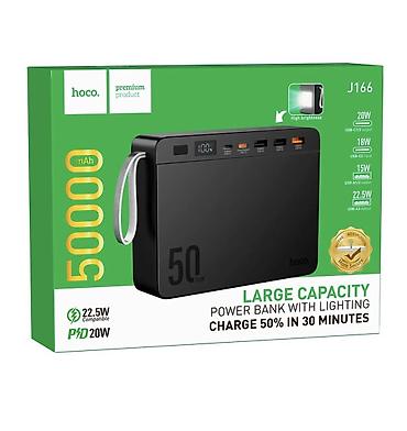 повербанк hoco: Повербанк Hoco с LED-фонарём, 50 000 мА·ч, 22.5 Вт - Емкость: 50 000 — 9