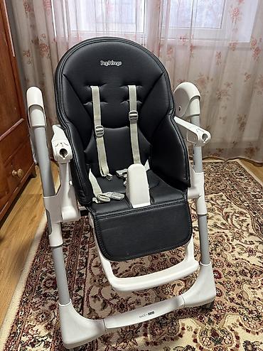 итальянский: Стульчик для кормления, Б/у, Peg perego, Пластик, Трансформер, цвет - Черный, Самовывоз — 3