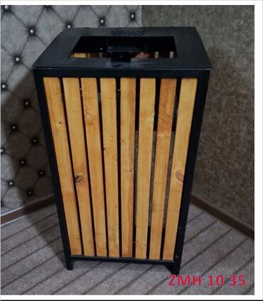 Baklar və çənlər: Məhsul: Daxili/çöl istifadə üçün metal zibil qutuları - Model — 10