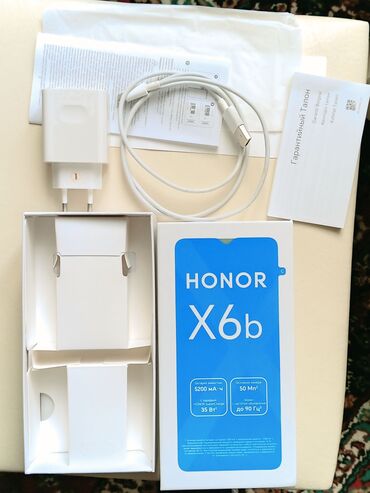 Honor: Honor X6b, 256 GB, rəng - Yaşıl, Zəmanət, Barmaq izi, İki sim kartlı