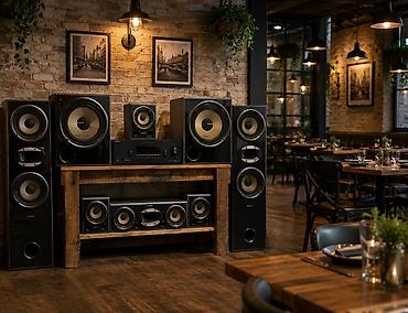 музыкальный центр: Sony STR-KM 5000. Böyük restoran kafe eylence merkezleri ücün musiqi — 1