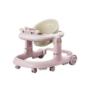 Бала бастыргычтар: Детские ходунки Babywalker, розовые - Конструкция 2-в-1: режим — 1