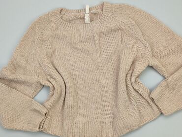 spódniczka w kratkę różowa: Sweter, H&M, L, stan - Bardzo dobry