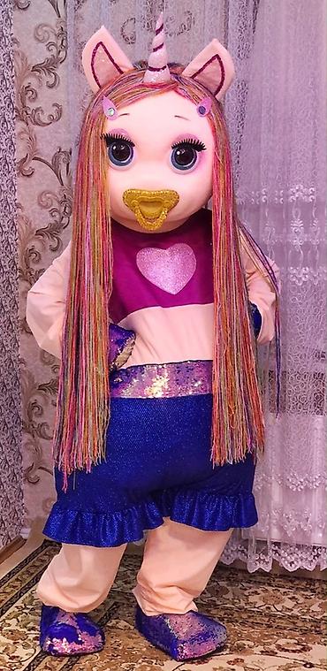 Bayram kostyumları: Uşaq tədbirləri üçün rəngarəng “unikorn körpə” maskot kostyumu - Tam — 1