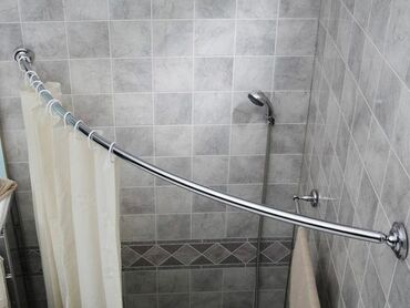 Шторки для ванной: Изогнутый карниз для душа из нержавеющей сталипредназначенный для — 2