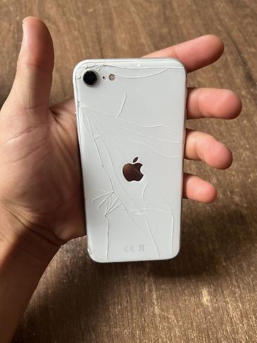 təcili iphone: IPhone SE 2020, 64 GB, Ağ, Barmaq izi, Simsiz şarj, Face ID — 7